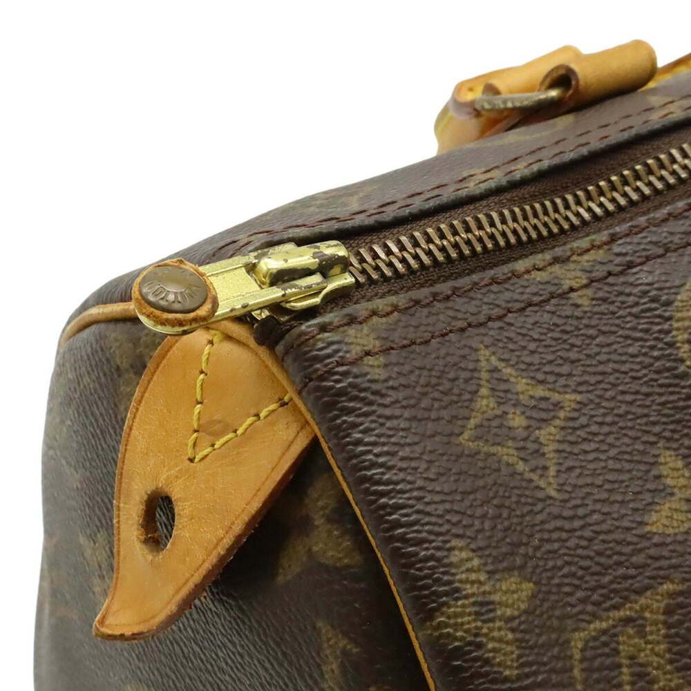 LOUIS VUITTON Brown Monogram Speedy 30 Boston Bag - Picture 6 of 10